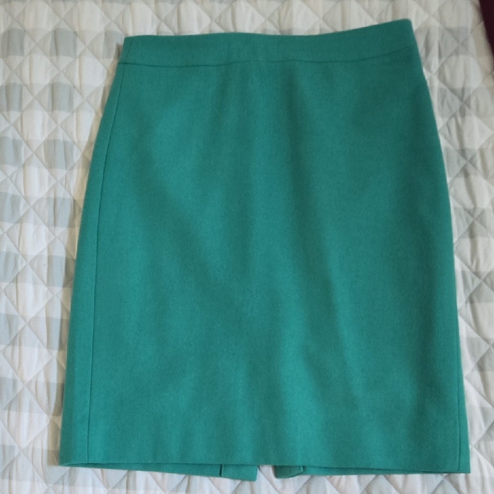 J. Crew Aqua Pencil Skirt